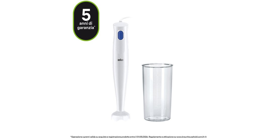 Braun MultiQuick 1 MQ10.001P Minipimer Frullatore…