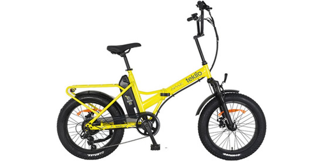 TEKLIO TF4 ebike foldable 20” in acciaio gialla…