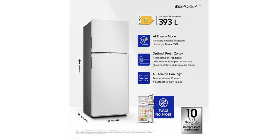Samsung RT38CB6624C1 frigorifero Doppia Porta…