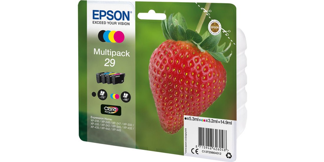 Epson Strawberry Multipack 4-colours 29 Claria…
