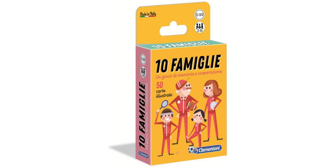 Clementoni Carte Gioco 10 Famiglie