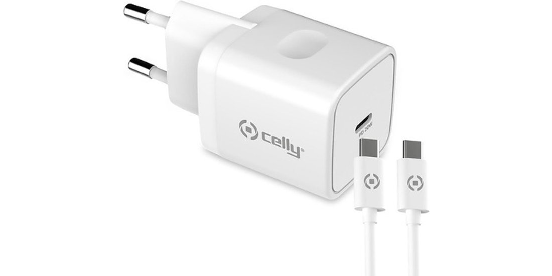 Celly TC1C20WTYPECWH Caricabatterie per dispositivi…