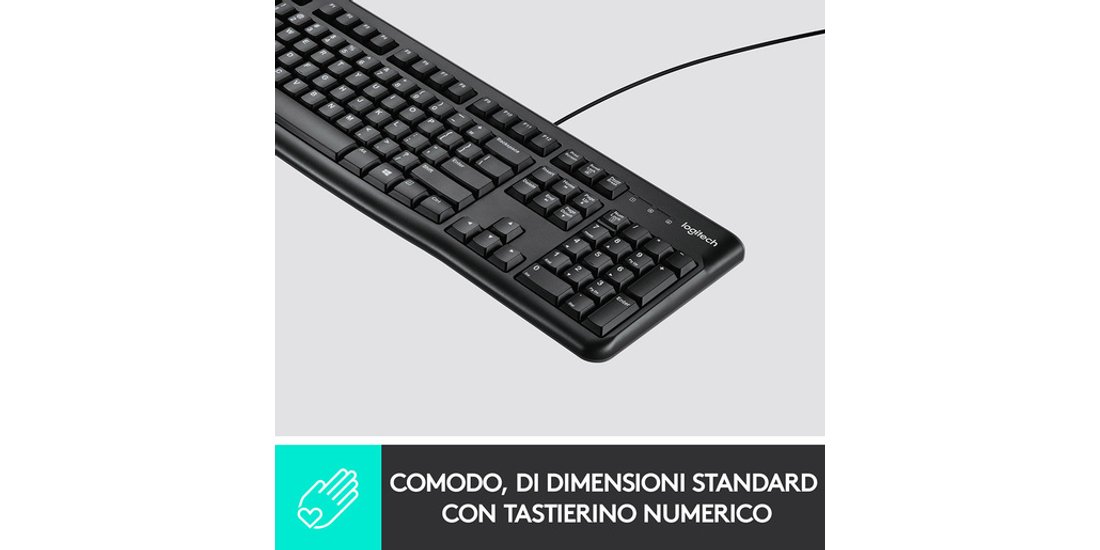 Logitech K120 Tastiera con Cavo