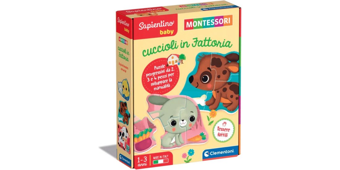 Clementoni Sapientino Montessori Cuccioli Fattoria…