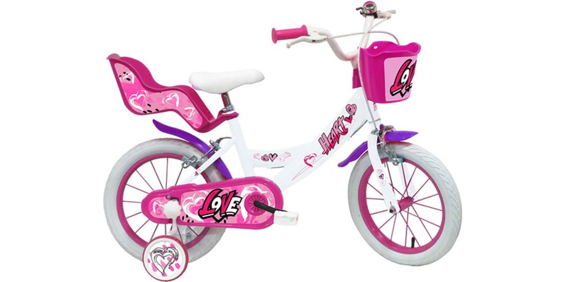 SCH Bikes Schiano Heart 14” 4-6 anni bianca …