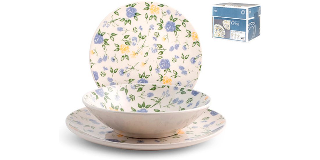 H&H Lifestyle Servizio piatti tavola 18 pz. modelloâ?¦ â?? sottocos.to h&h piatti positano