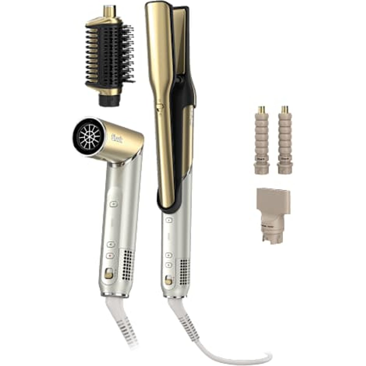 Shark Glam Straight & Waves multistyler i Guld | HD6041SEU | av SharkNinja