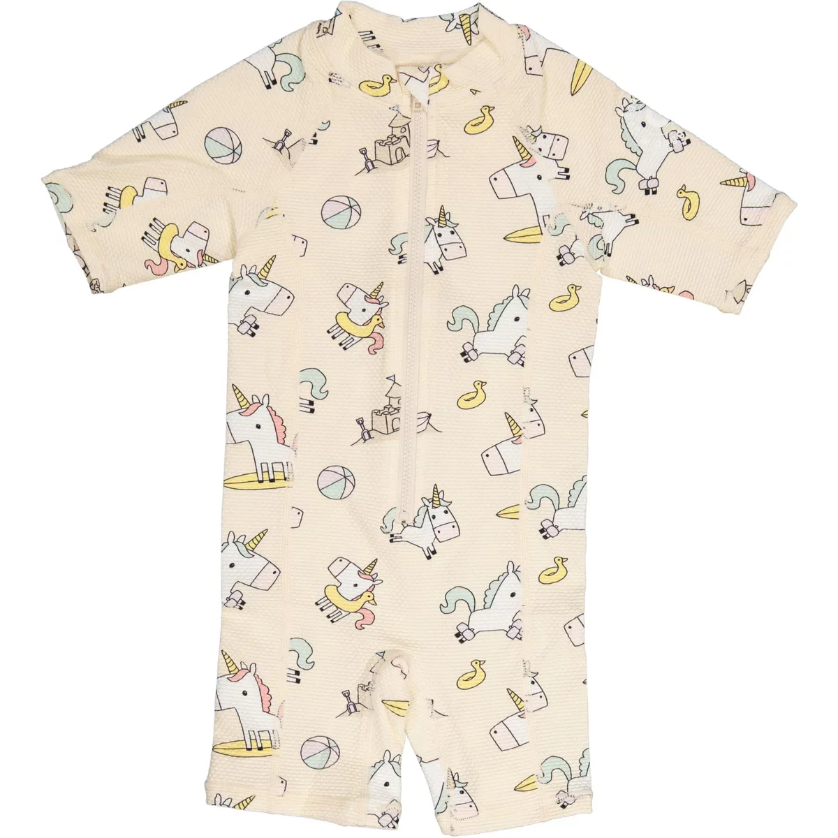 Geggamoja UV Dräkt Beige Unicorn 50+ 146/152