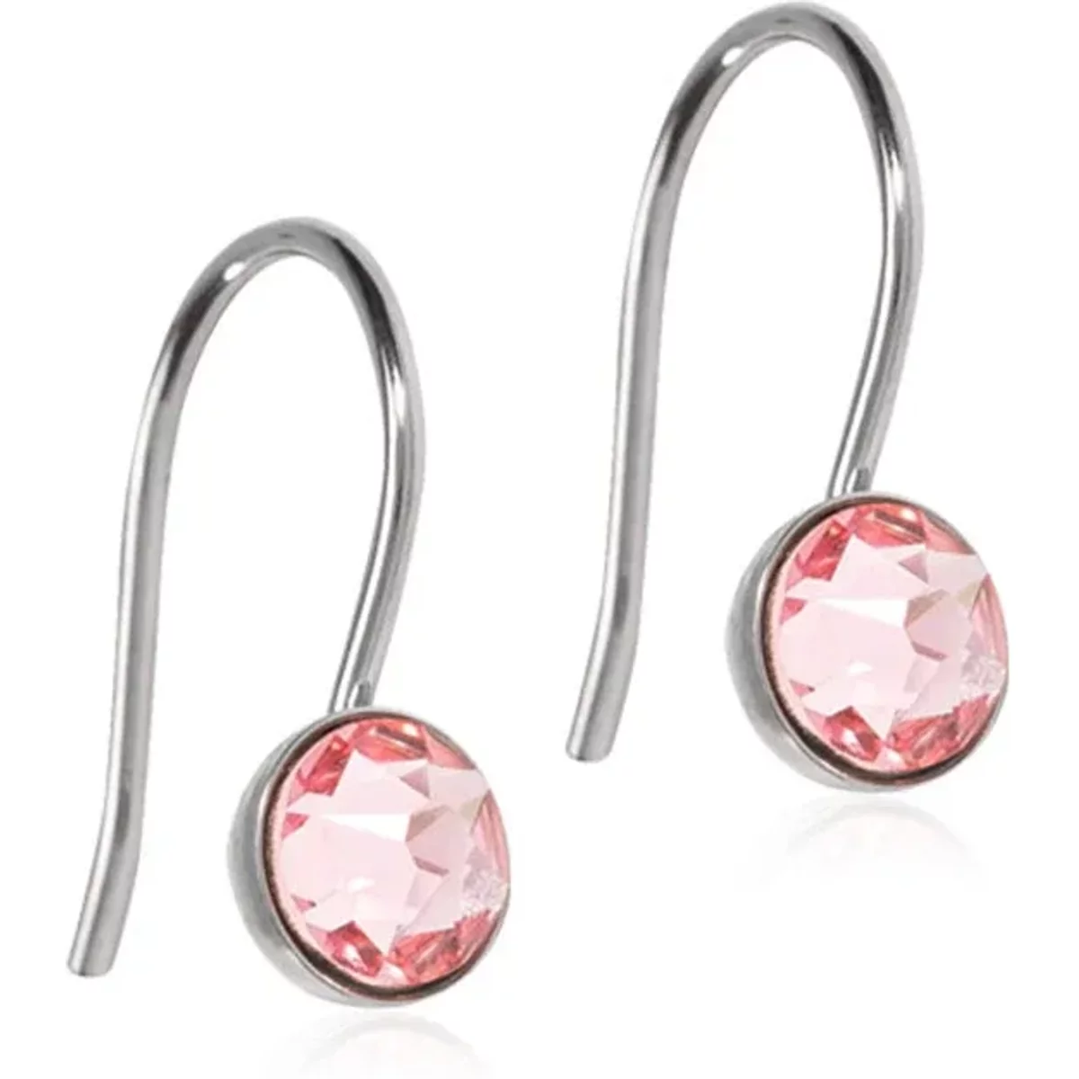 Blomdahl Örhängen NT Pendant Bezel Light rose 5 mm 1par