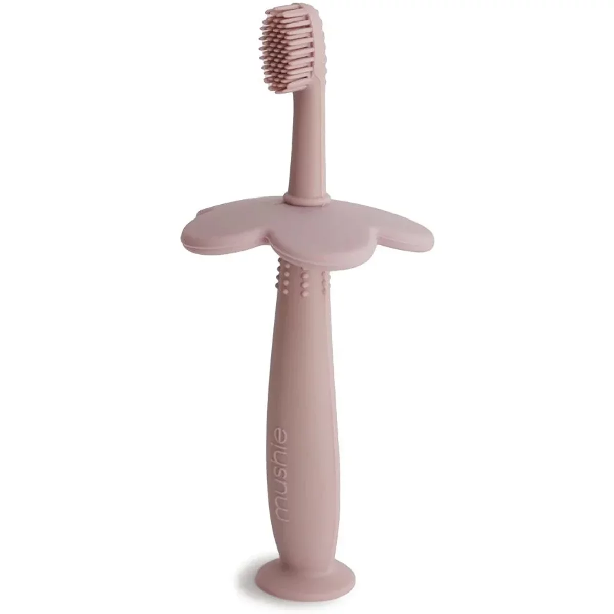 Mushie Flower Training Toothbrush Blush