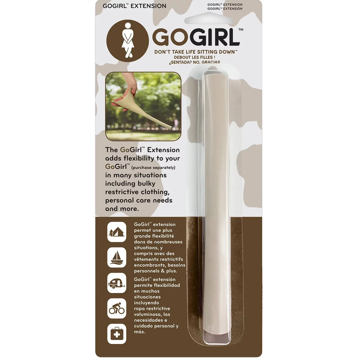 Go Girl Extension Khaki Förlängning för kisstratt