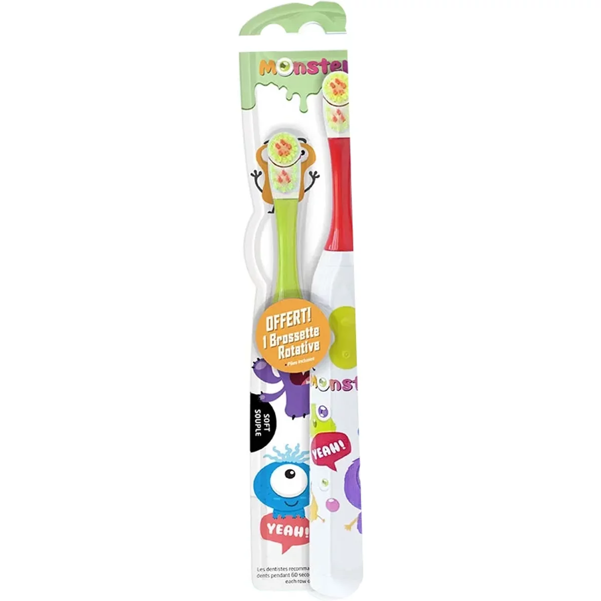Les Babygators Monsters Eltandborste 3 år+