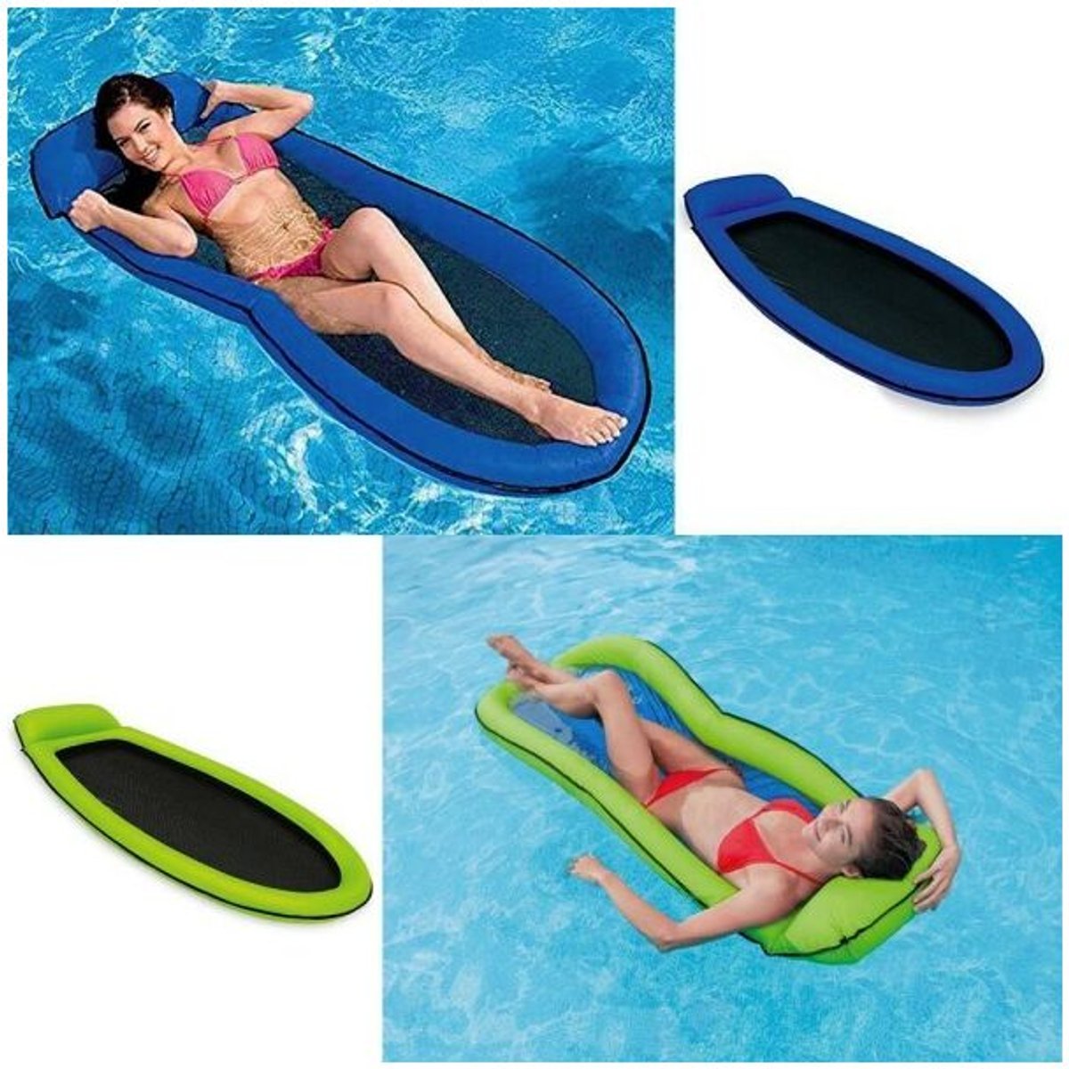 Matelas gonflable, adultes avec hamac flottant pour dossier, la piscine avec chaise longue pour coussins 200 × 124 cm et la plage | Leroy Merlin Matelas gonflable, adultes avec hamac flottant pour dossier, la piscine avec chaise longue pour coussins 200 × 124 cm et la plage | Leroy Merlin