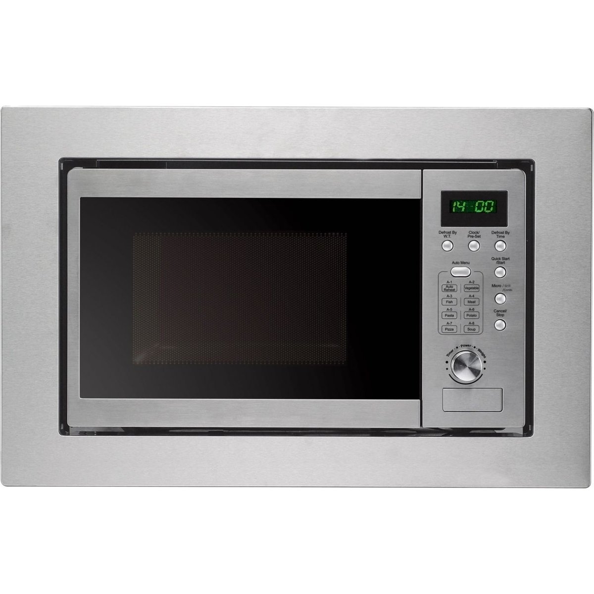 20L Stainless Steel Built-In Microwave with Grill