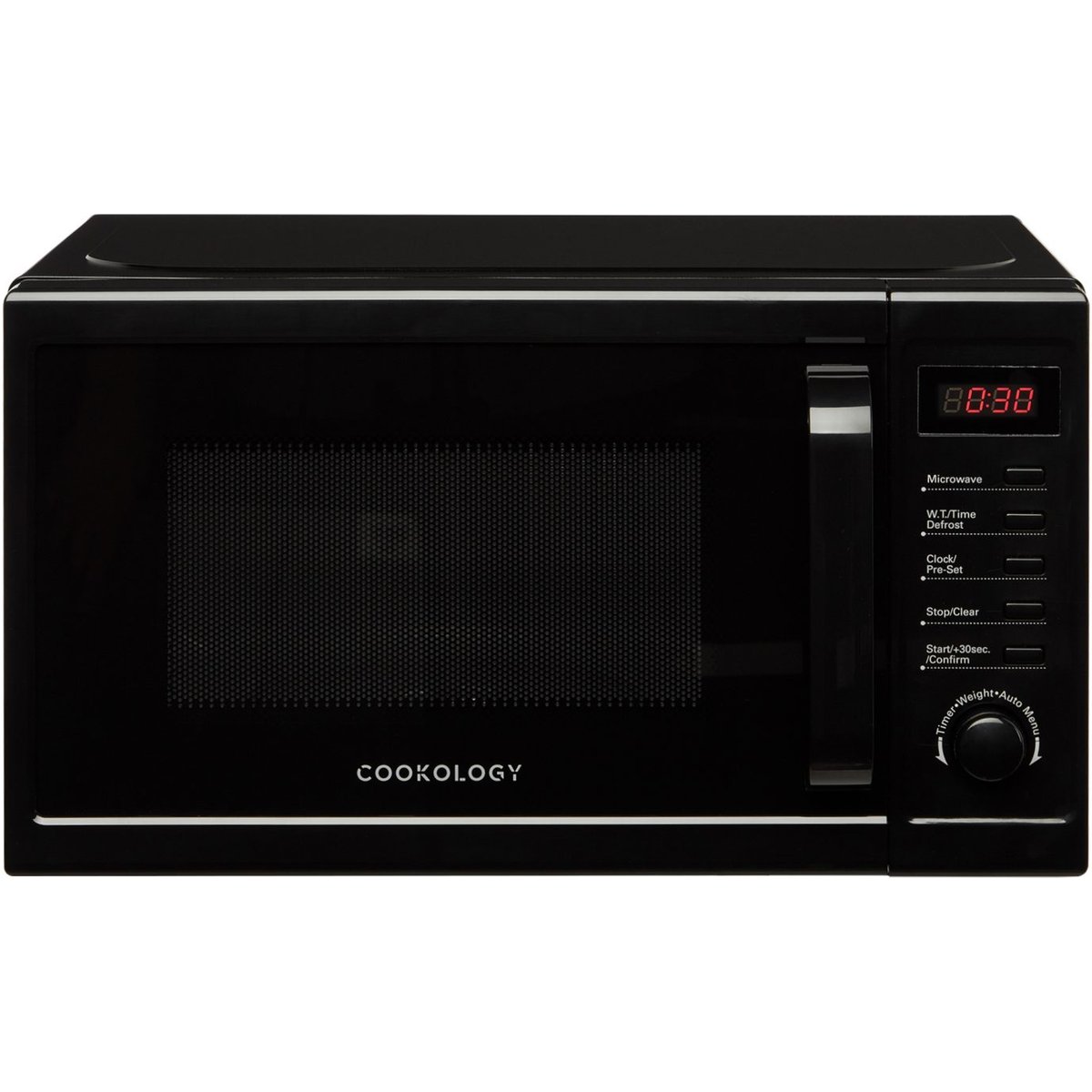 20L Black Freestanding Digital 800W Microwave Oven