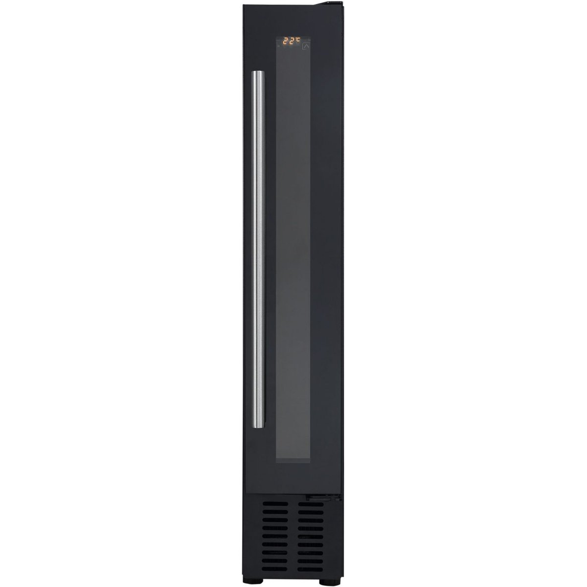 7 Bottle Capacity Black Built-In Wine Cooler