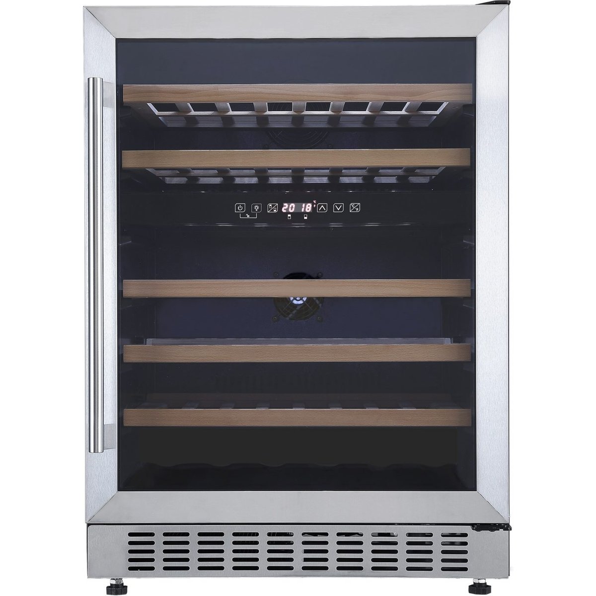 46 Bottle Stainless Steel Dual Zone Wine Cooler
