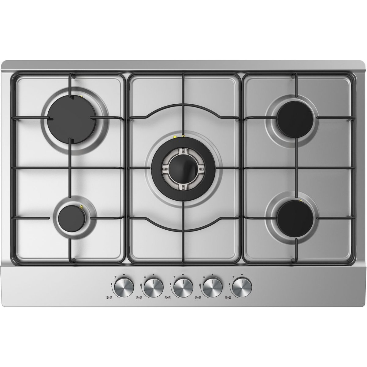 75cm Built-in Gas Hob- 5 Burner - Stainless Steel