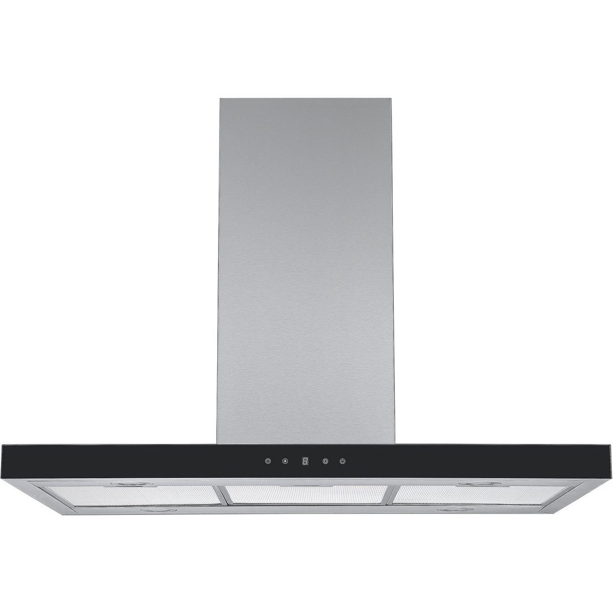 90cm Stainless Steel Island Cooker Hood with Touch Controls