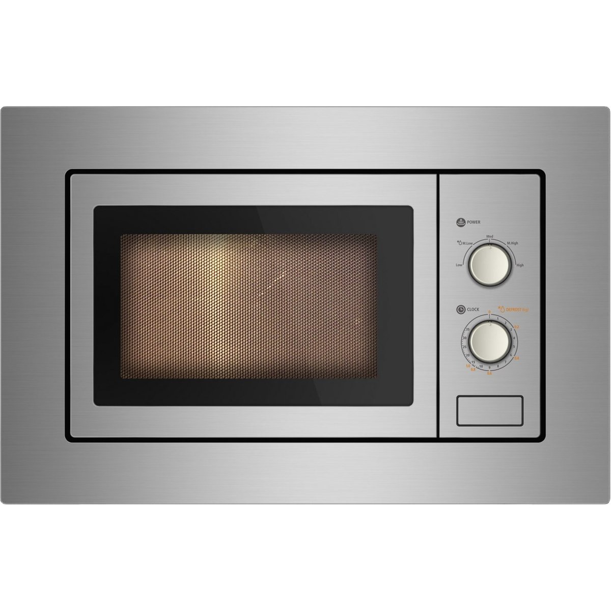 17L Stainless Steel 700W Built-In Microwave