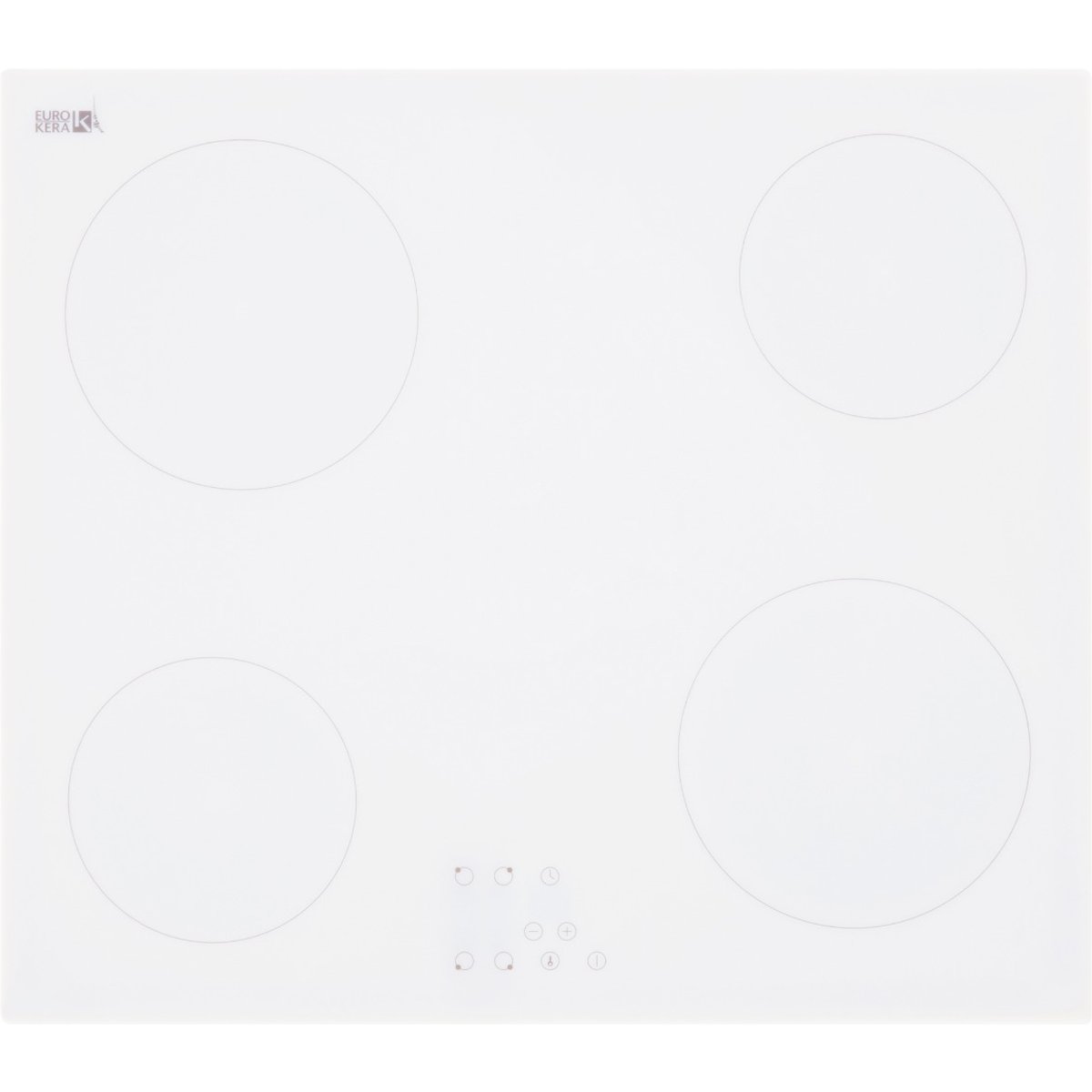 4-Zone Ceramic Hob - Touch Control - White