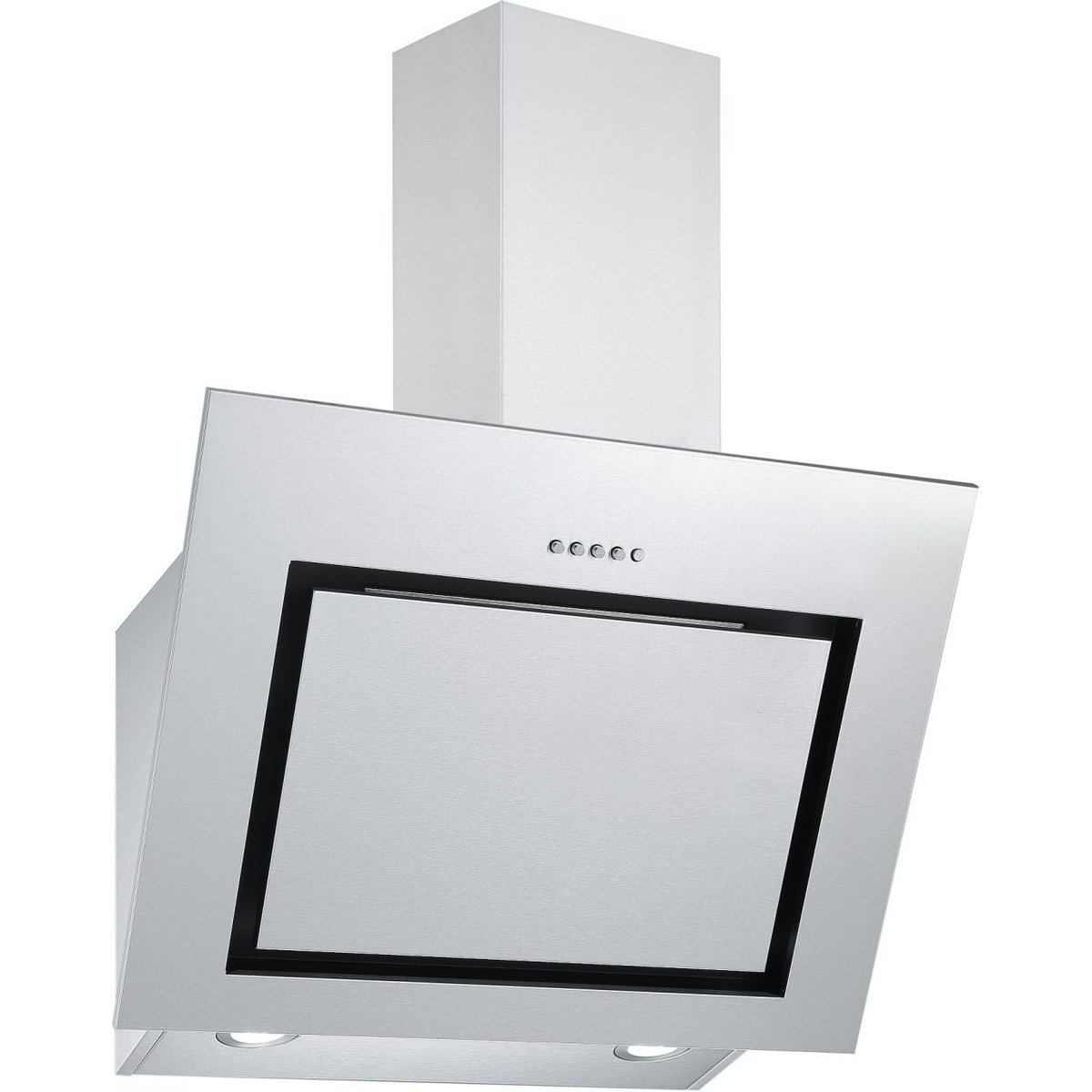 B Energy Rated 60cm Stainless Steel Angled Cooker Hood with Dual LED