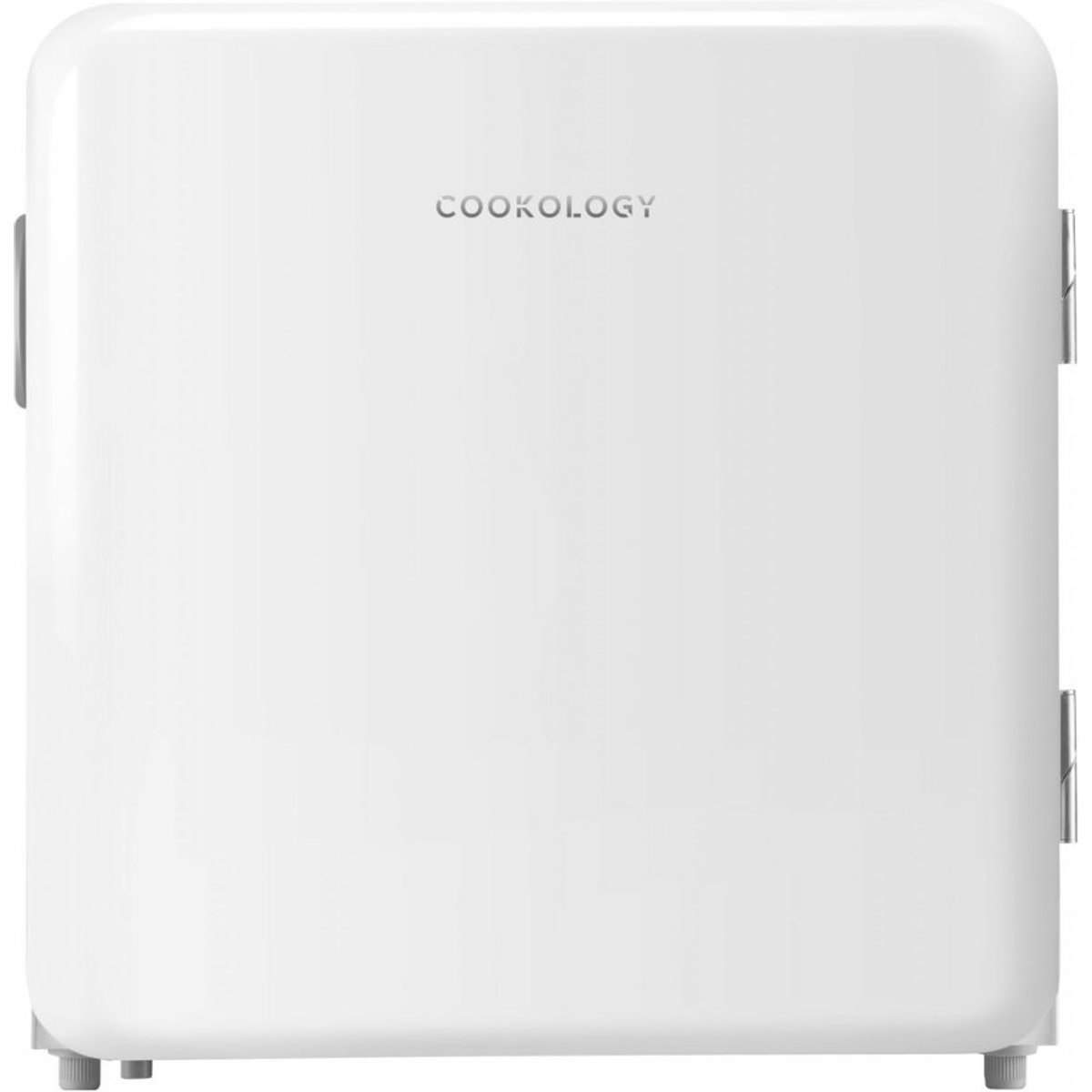 47L White Retro Mini Fridge with Chiller Box