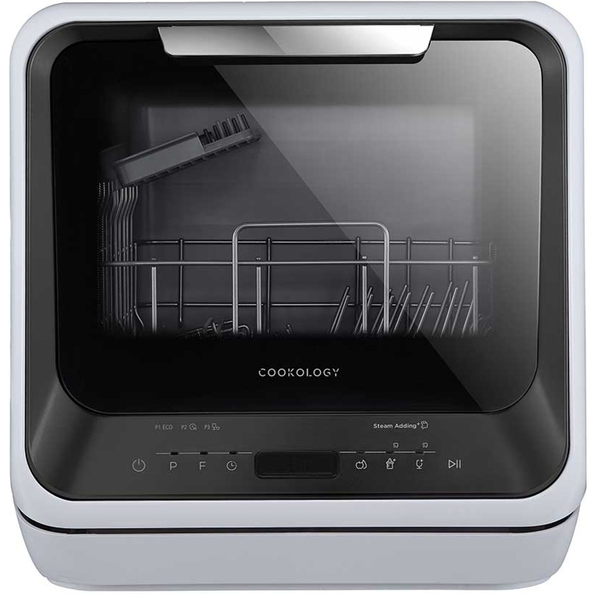 2 Place Setting Black Mini Table Top Dishwasher
