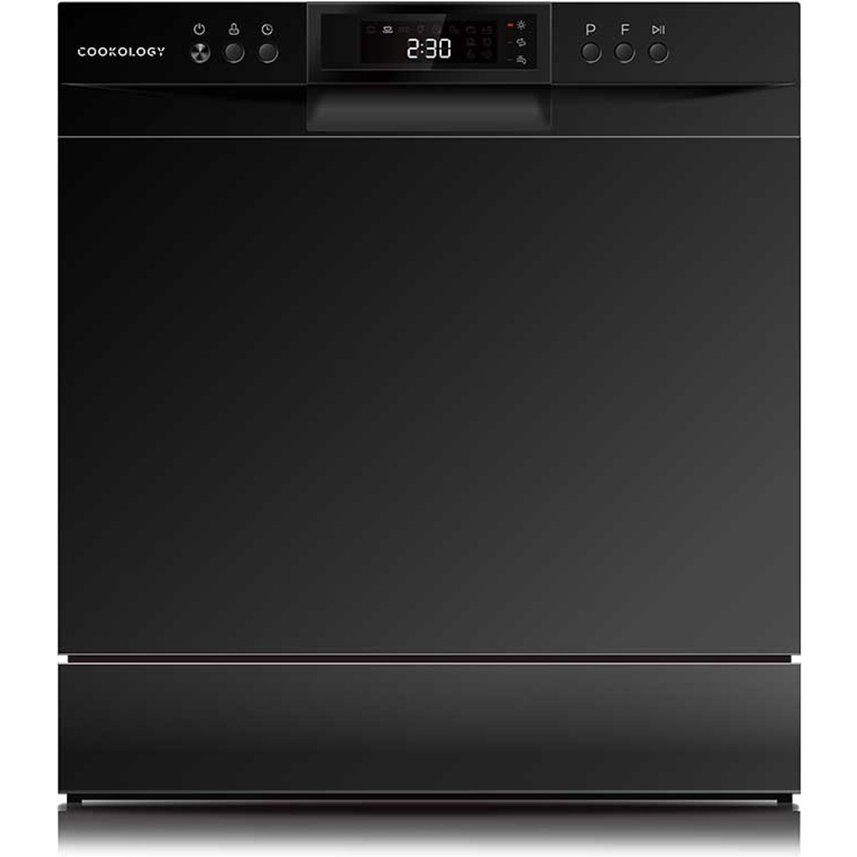 8 Place Setting Black Table Top Dishwasher