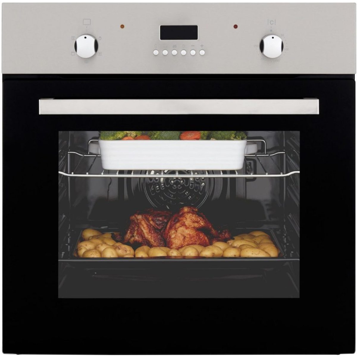 60L Stainless Steel Built-In Electric Fan Oven