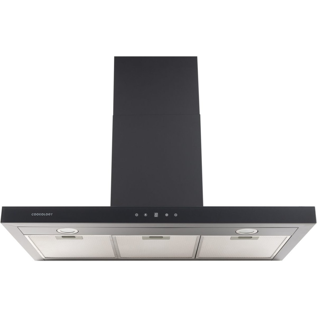 A++ Energy Rated 90cm Black Chimney Cooker Hood