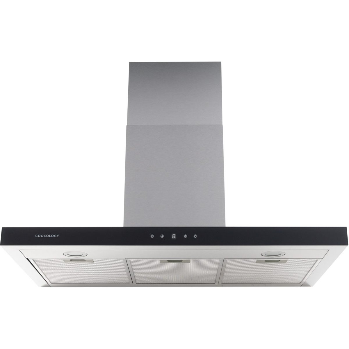 90cm Stainless Steel Chimney Cooker Hood - Energy Rating A++