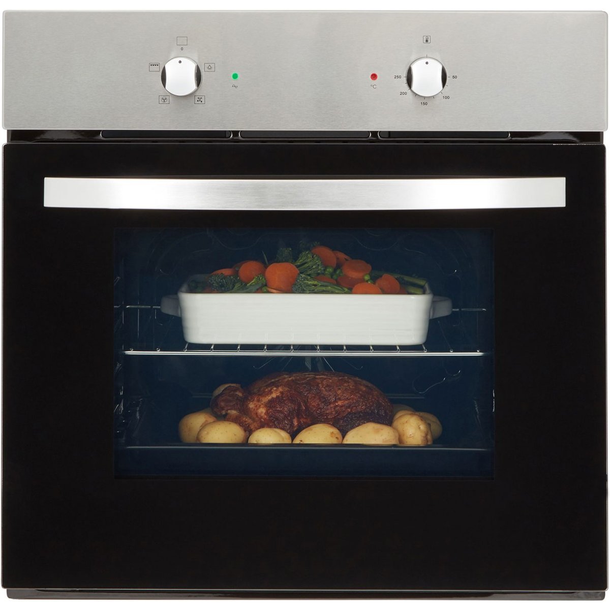 54L Single Electric Fan Oven - Stainless Steel