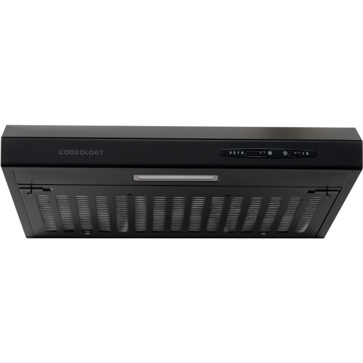 50cm Black Visor Cooker Hood Extractor