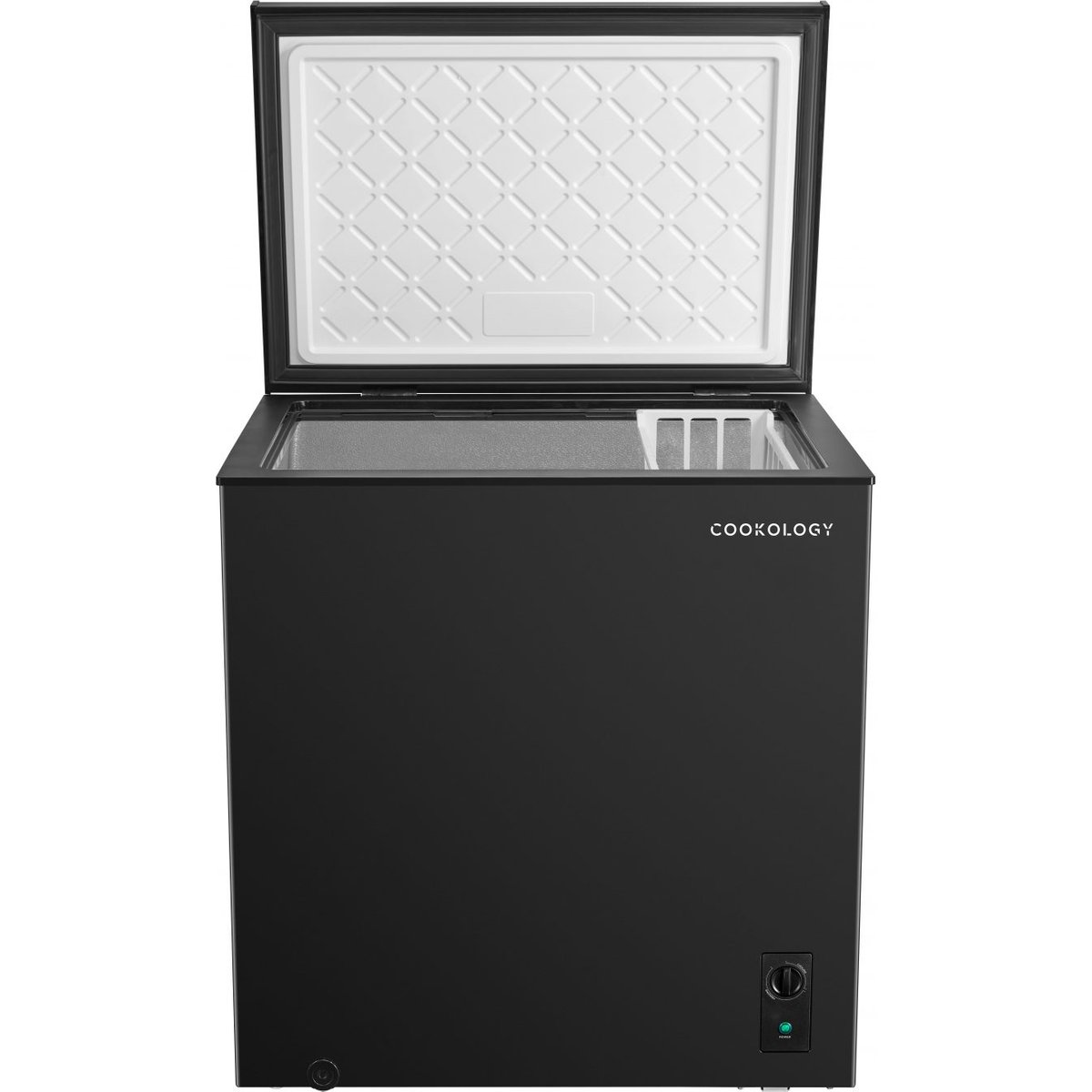 198L Black Chest Freezer with Chill Function