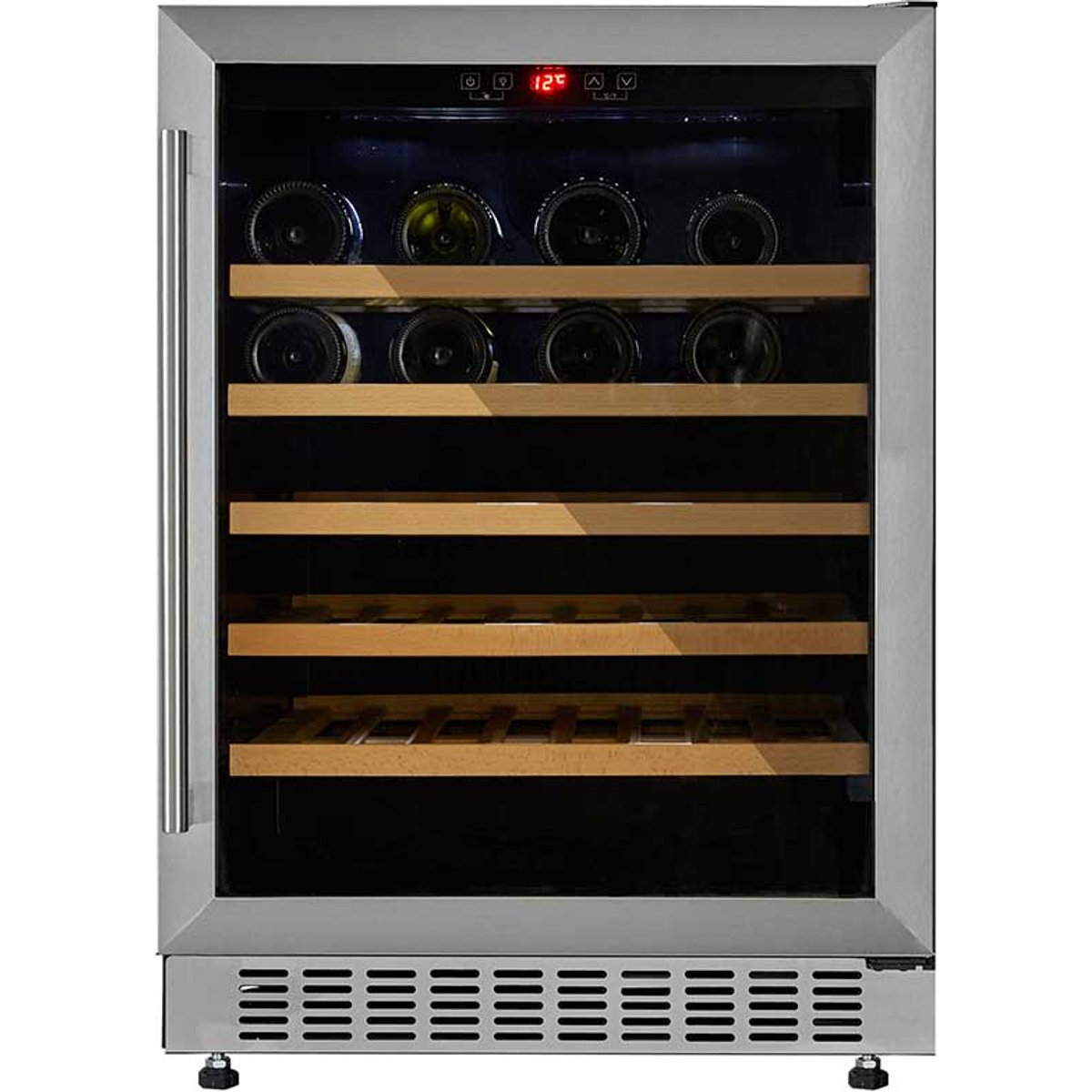 54 Bottle Capacity Stainless Steel Wine Cooler
