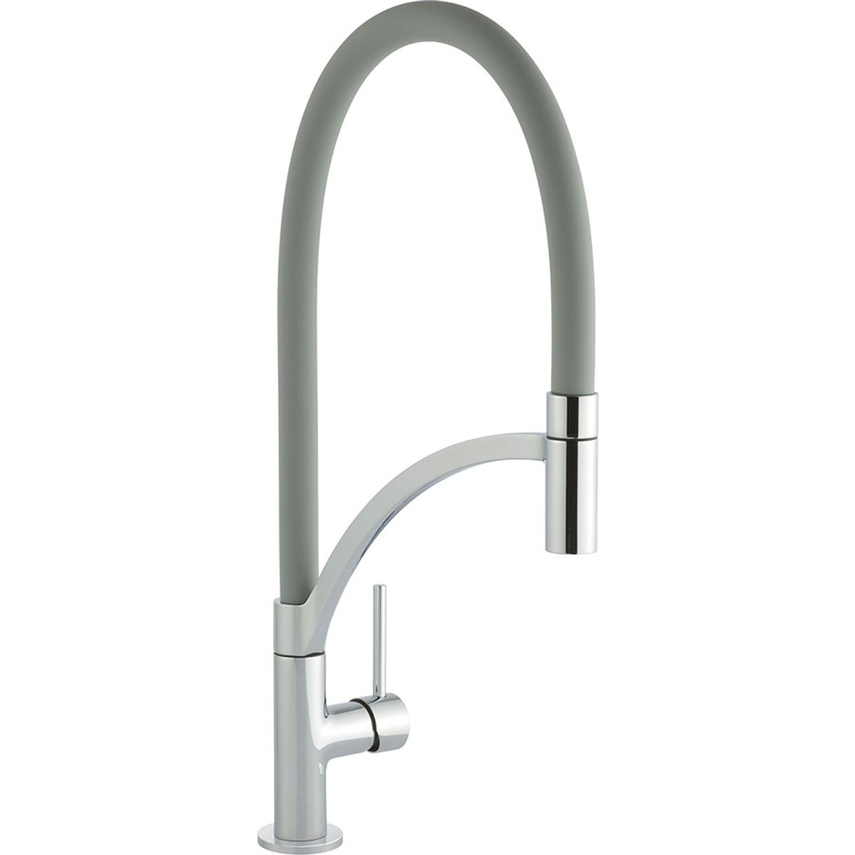 Giglio Chrome Graphite Pull Out Kitchen Tap