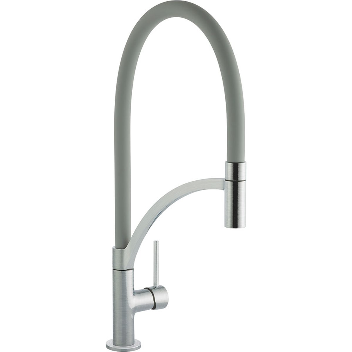 Giglio Brushed Graphite Pull Out Kitchen Tap
