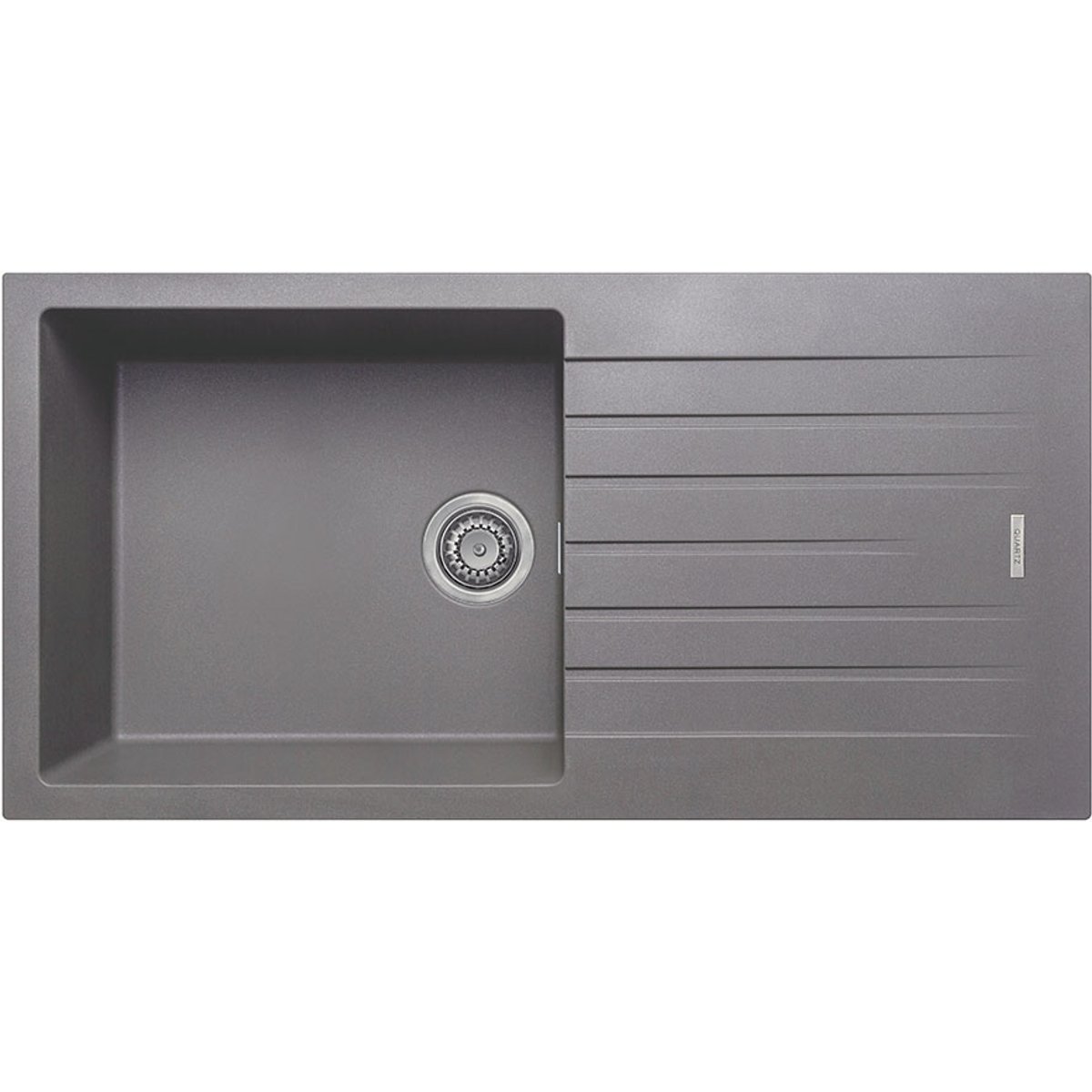 Sienna Grey Granite Composite Kitchen Sink & Drainer