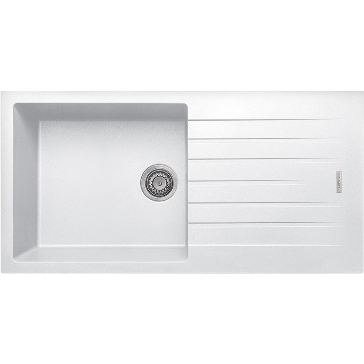 Sienna White Granite Composite Kitchen Sink & Drainer