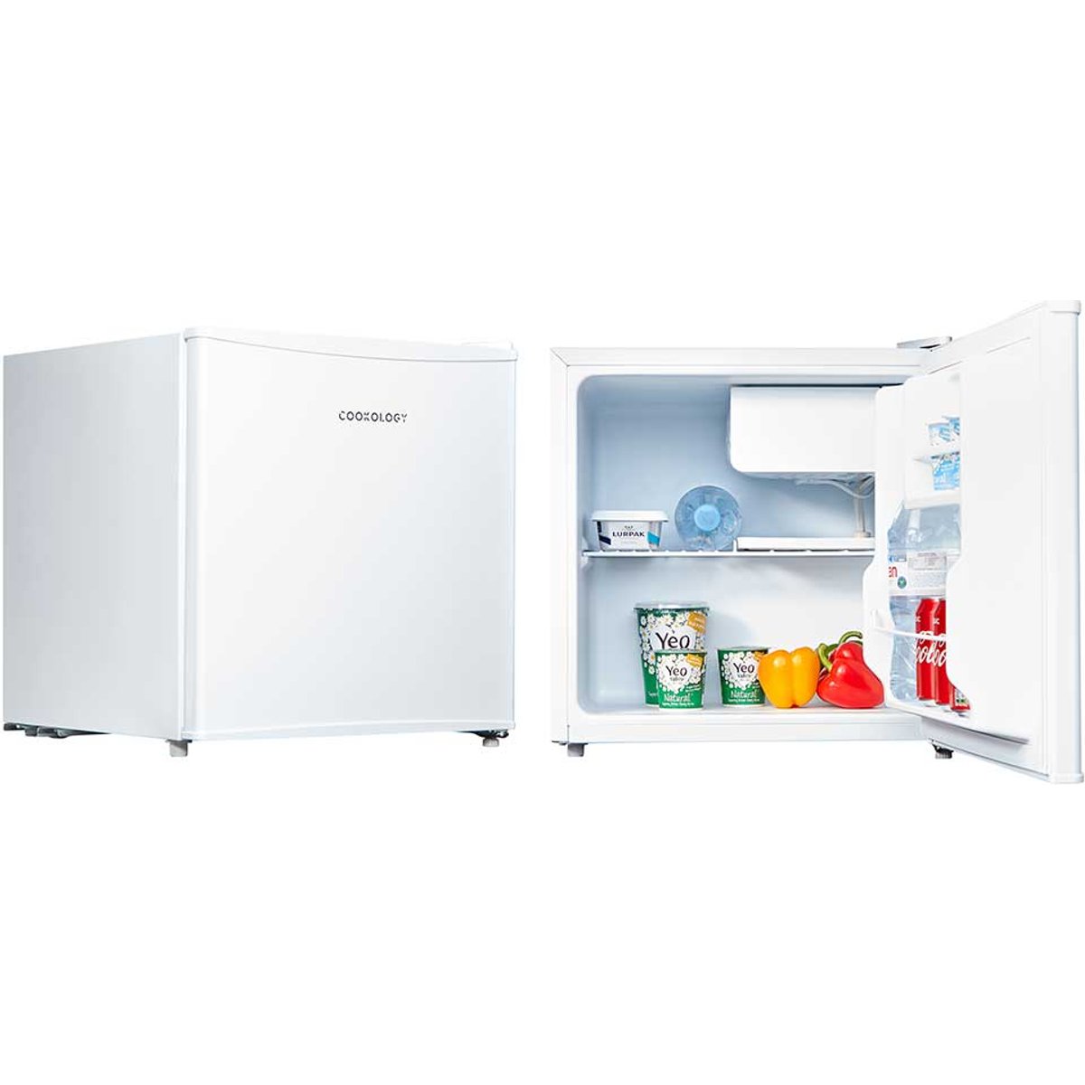 Bundle - 33L White Mini Fridge & 45L White Table Top Freezer