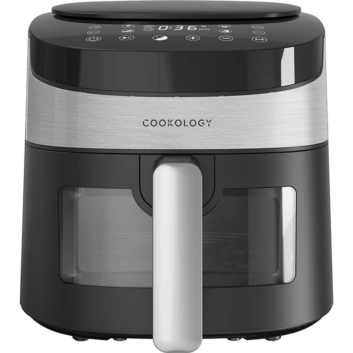 4.2L Stainless Steel Air Fryer with Viewing Window