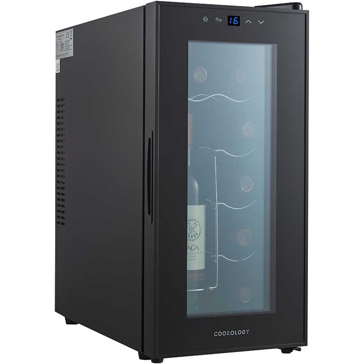10 Bottle Capacity Black Thermoelectric Wine Cooler