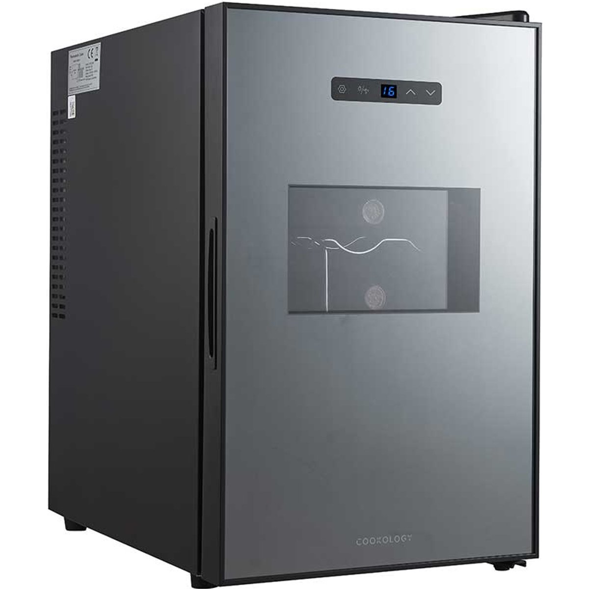 15 Bottle Capacity Black Thermoelectric Wine Cooler