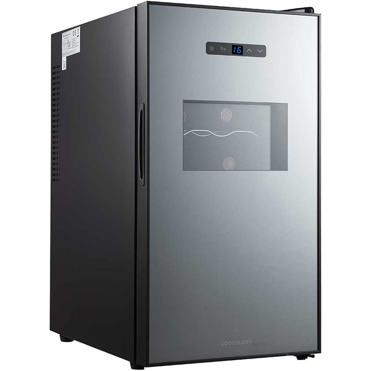 18 Bottle Capacity Black Thermoelectric Wine Cooler