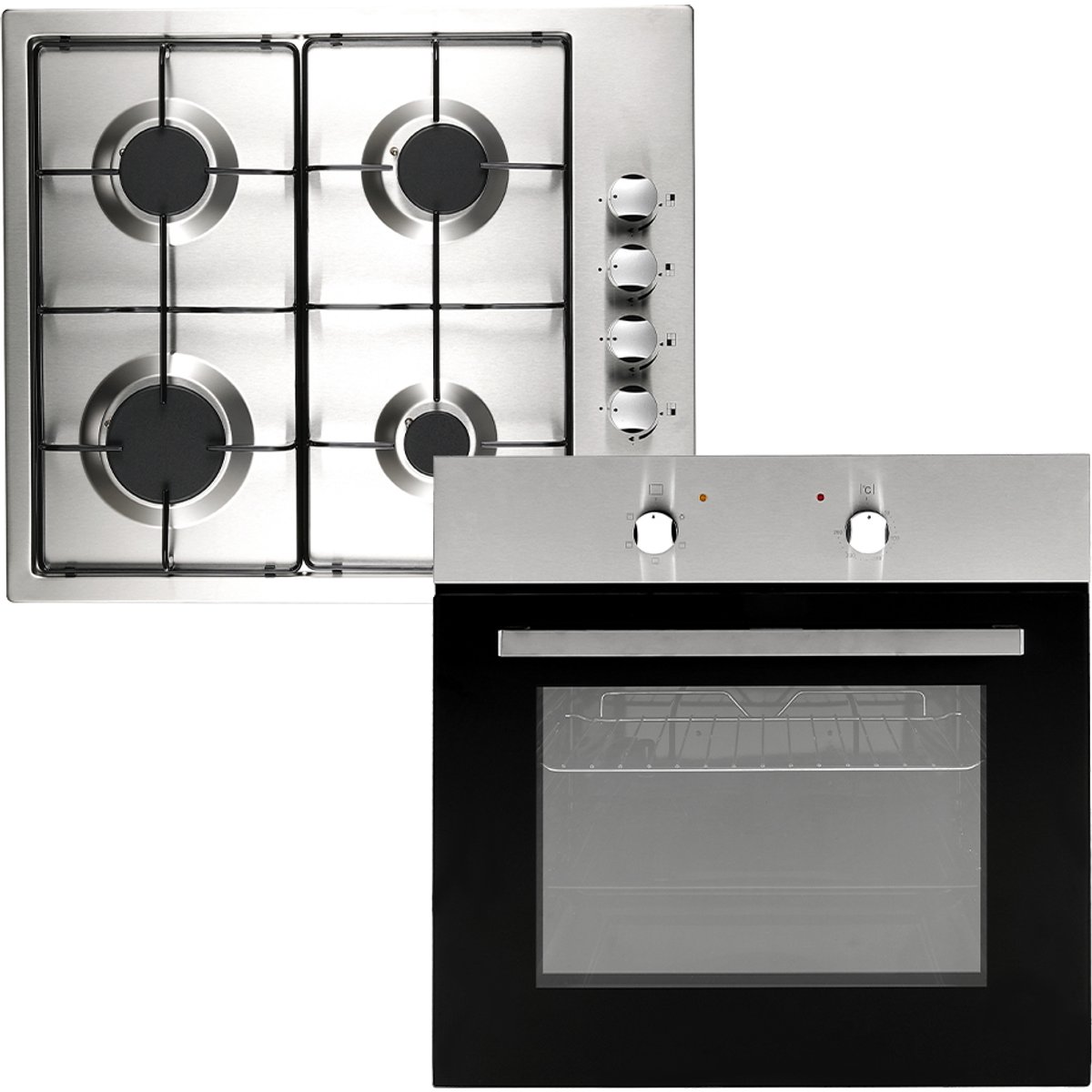 60cm Gas Hob & 60cm Built In Electric Oven Pack