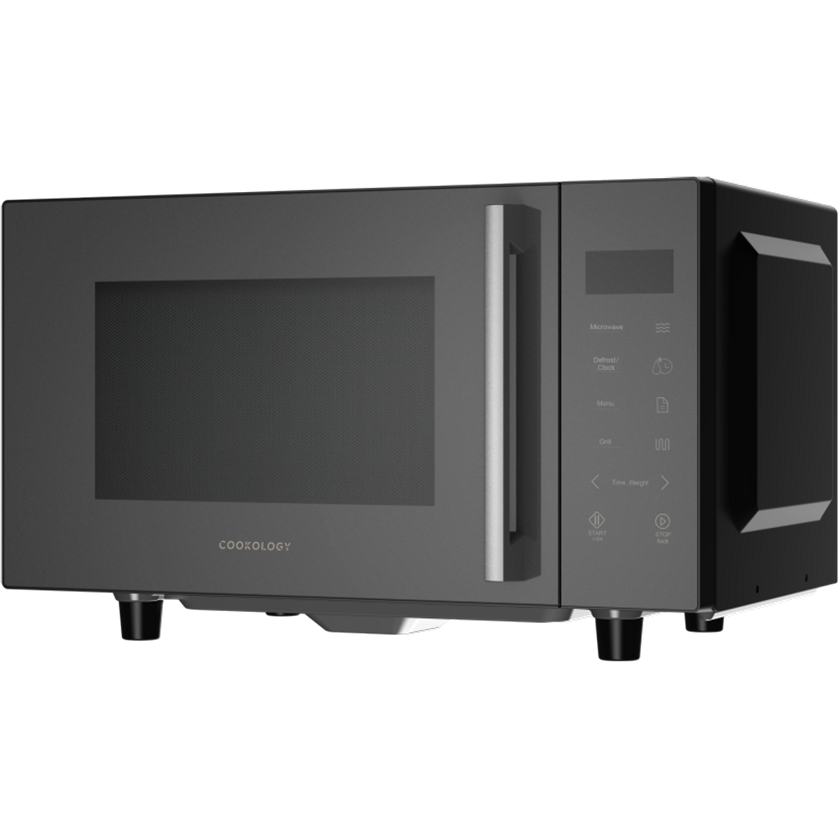 23L Flatbed Microwave with Grill - 800W Silver