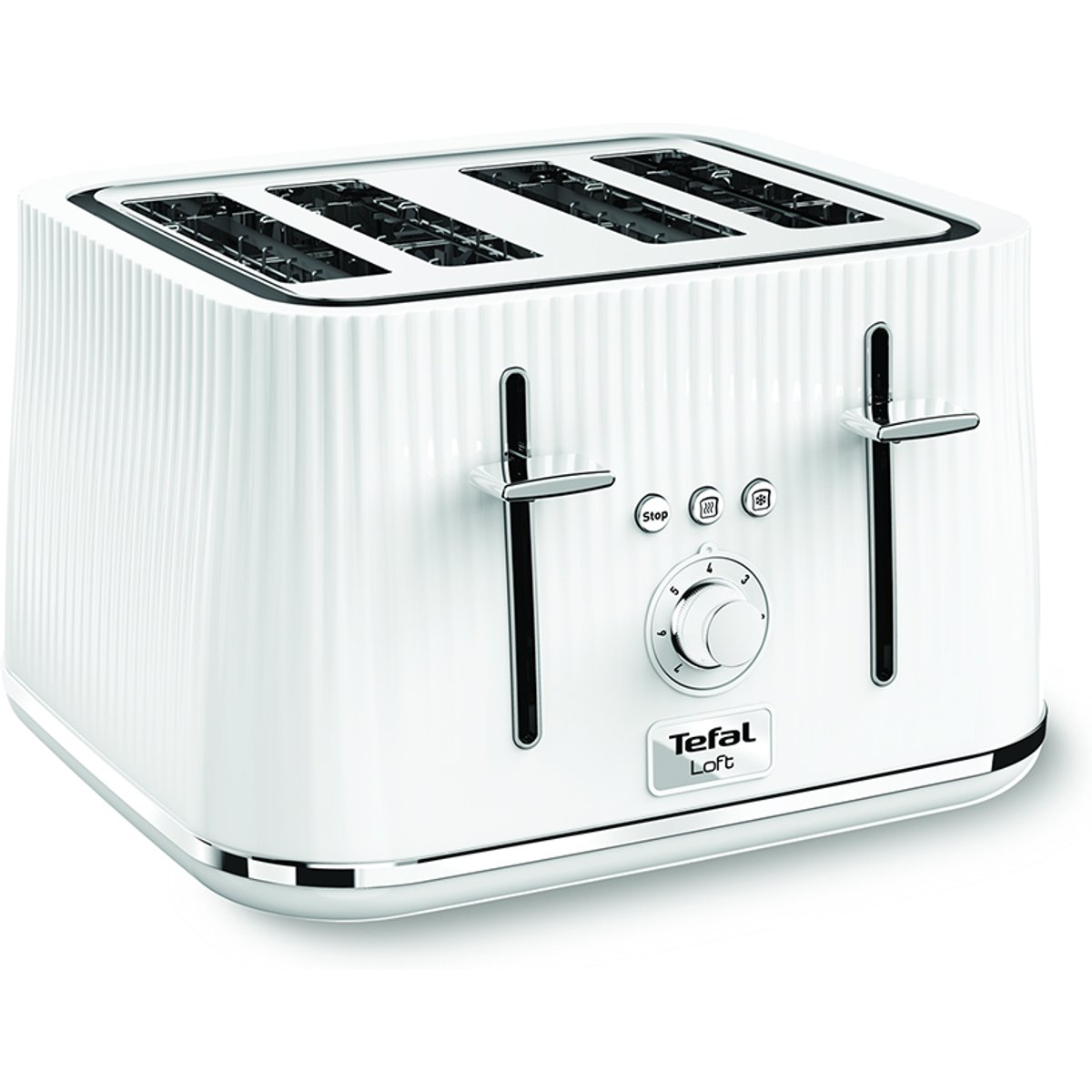Tefal Loft TT760140 4-Slice Toaster - Pure White