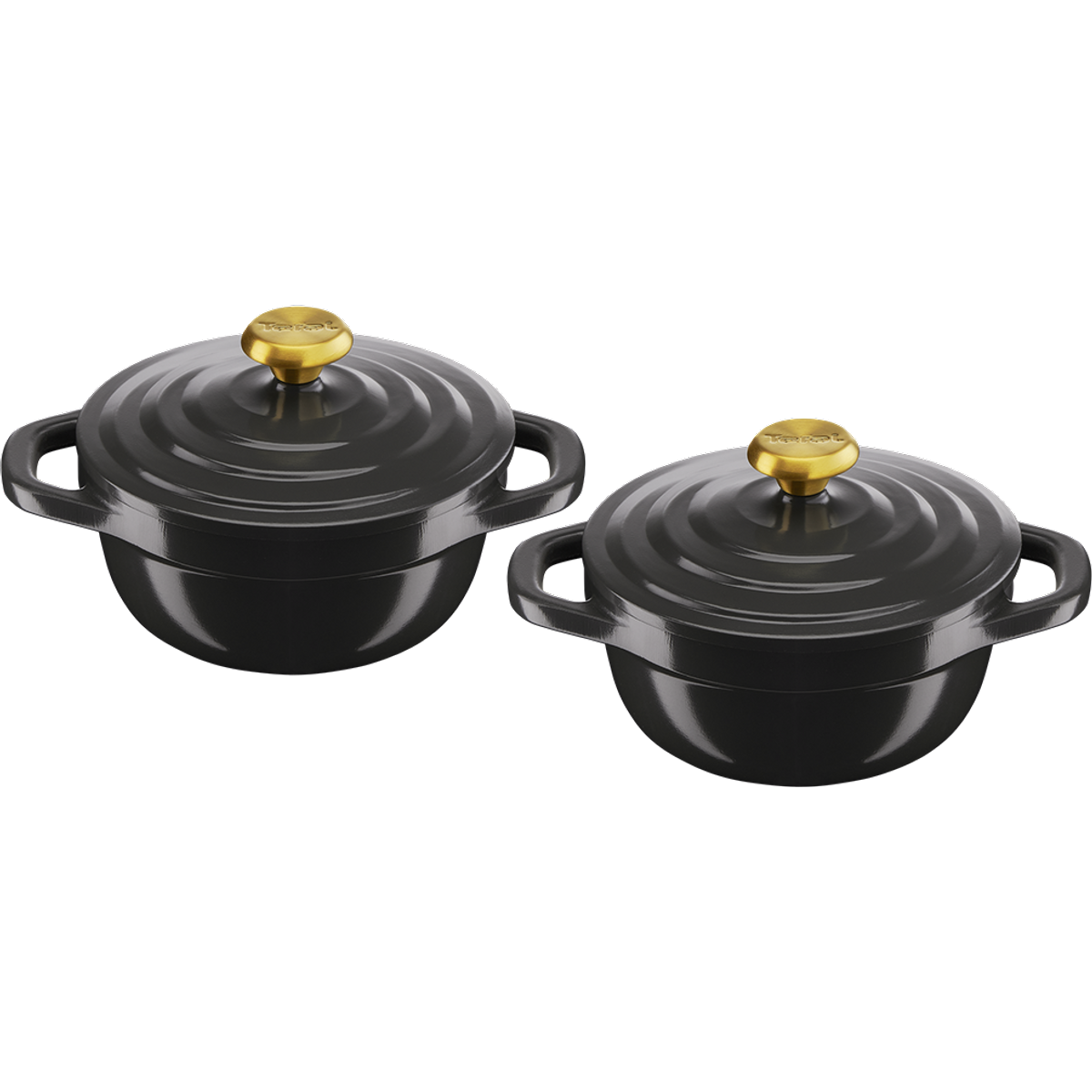 Tefal Air E255S204 2 Mini Stewpots Set - Grey