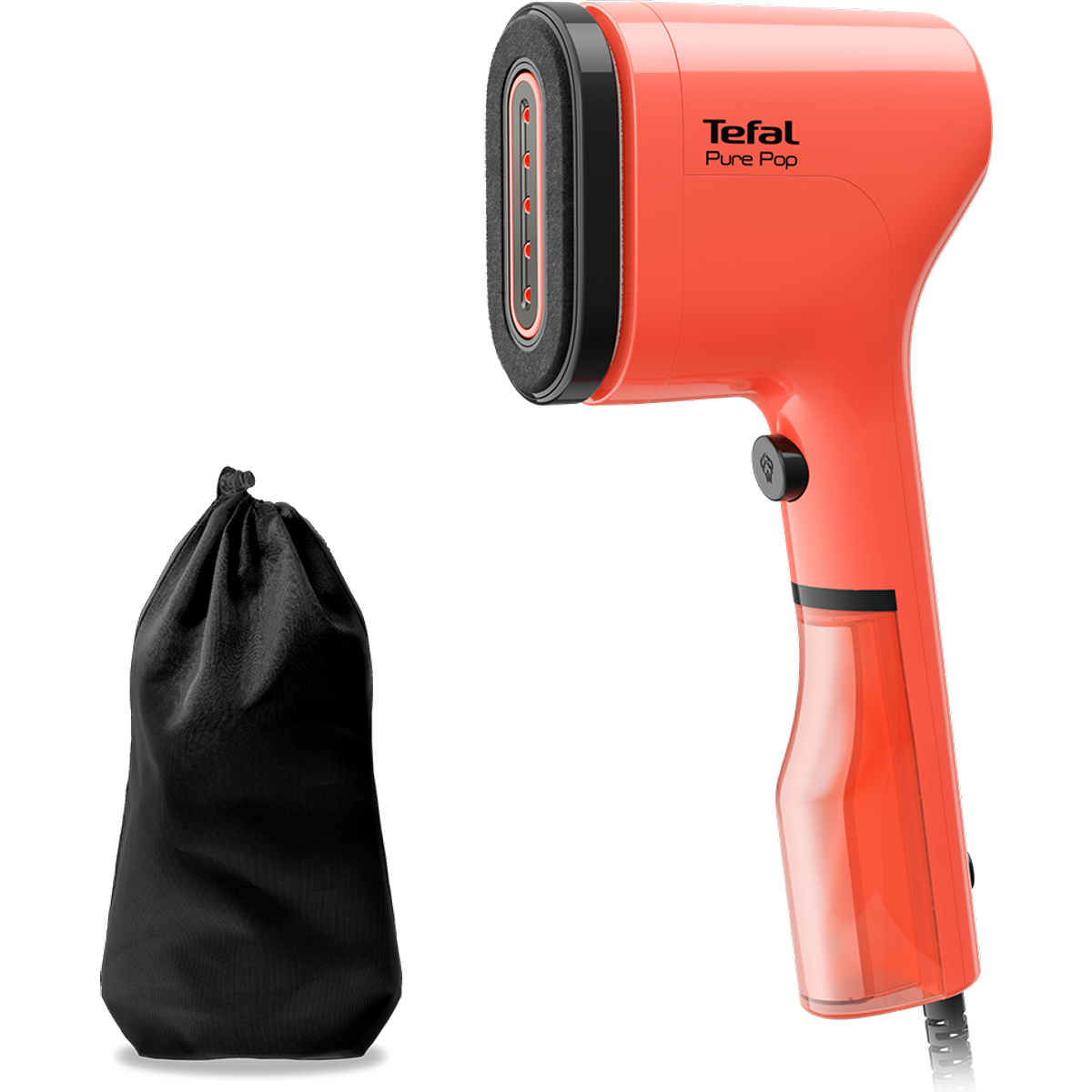 Tefal Pure Pop DT2022 Clothes Steamer - Coral Red